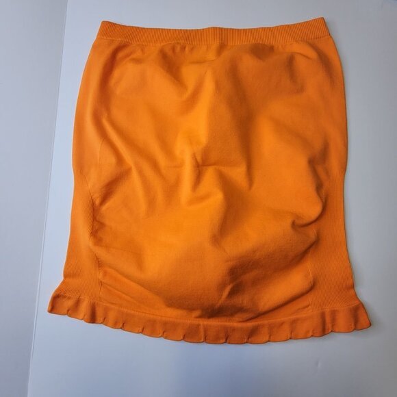 Strapless Orange Long Tube Tank Top Stretchy Tube Top Camisole - Picture 11 of 11